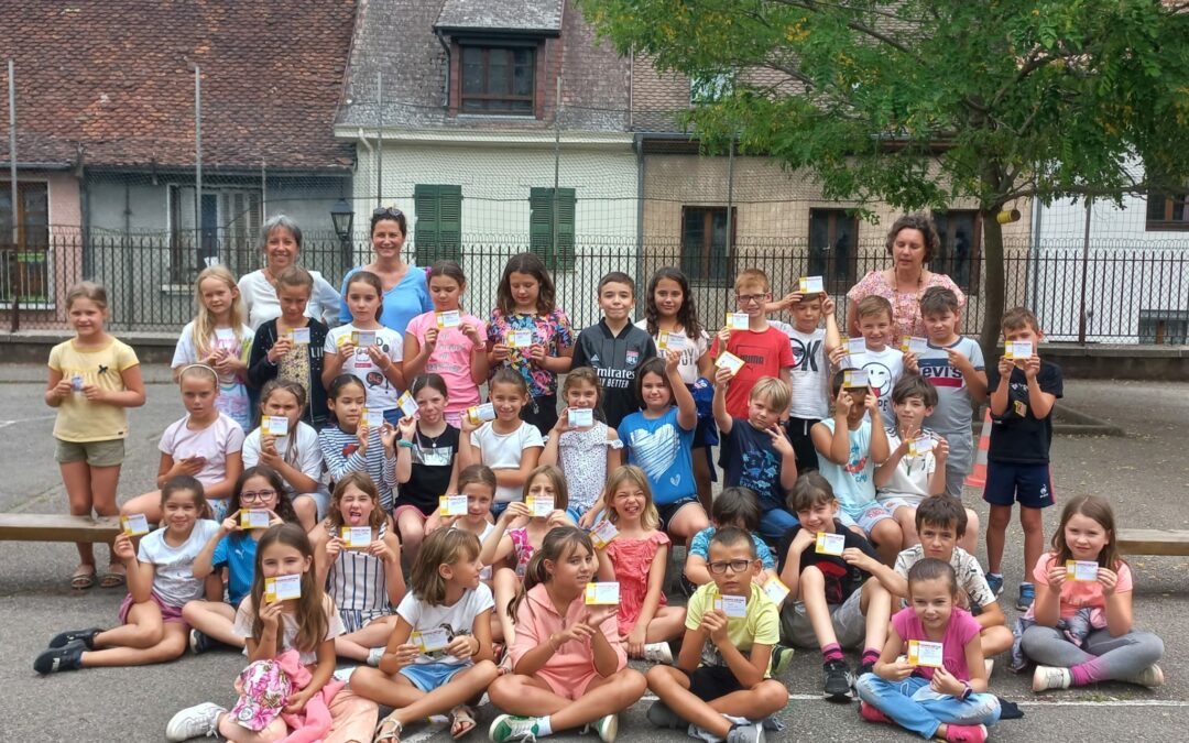 Remise des cadeaux et du permis piéton à l’école Jeanne d’Arc