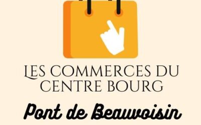 Les commerces du centre-bourg de Pont de Beauvoisin 
