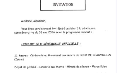 Cérémonie commémorative du 8 mai