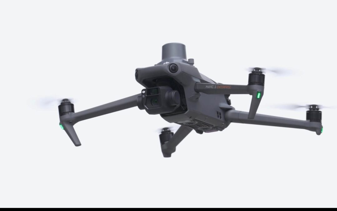 Survol des lignes électriques par drone