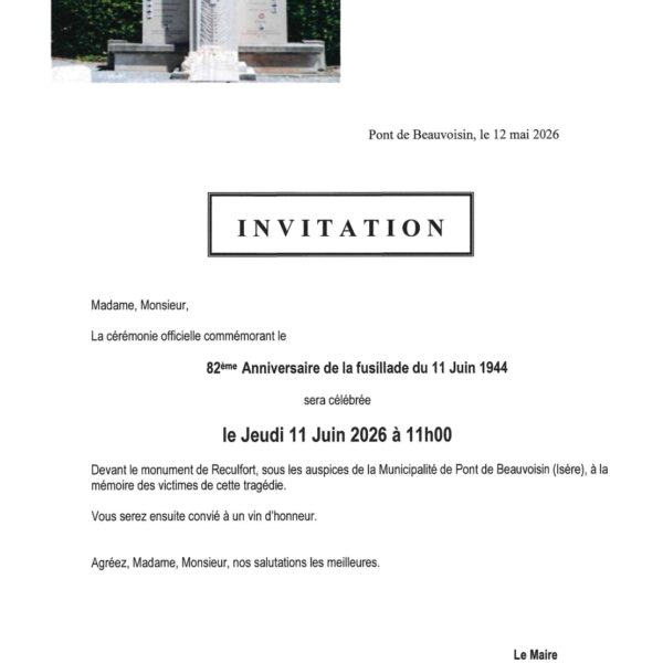 Cérémonie de Reculfort