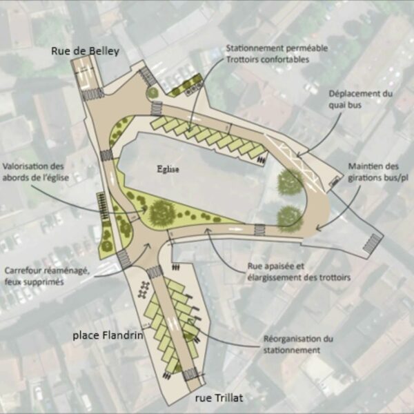 TRAVAUX D’AMÉNAGEMENT DE LA PLACE FLANDRIN